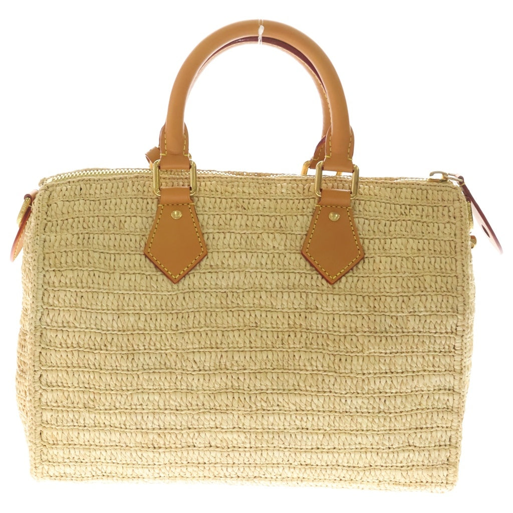 LOUIS VUITTON(ルイヴィトン) スピーディバンドリエール30 ラフィア レザー ハンドバッグ ベージュ M14457 レディース