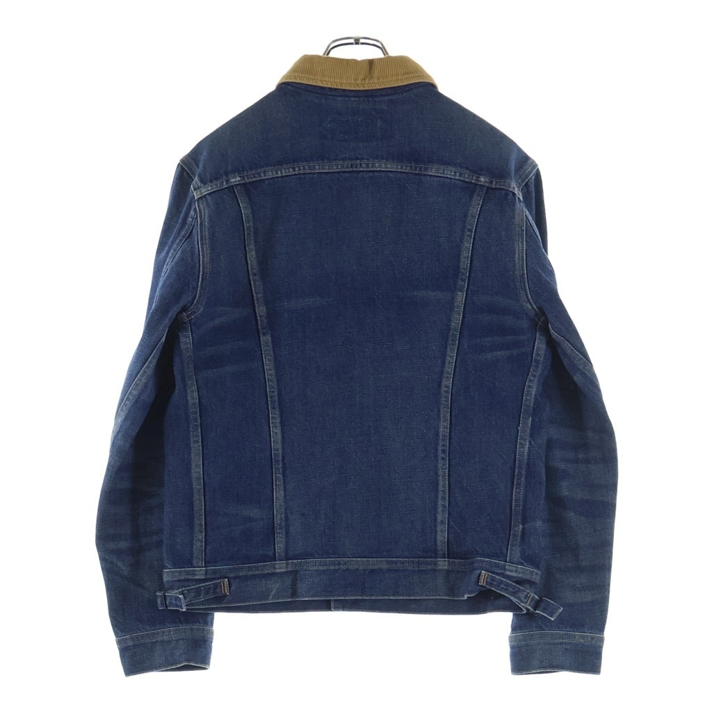 TOM FORD(トムフォード) 襟コーデュロイ デニム トラッカージャケット インディゴ BLJ11 TFD112