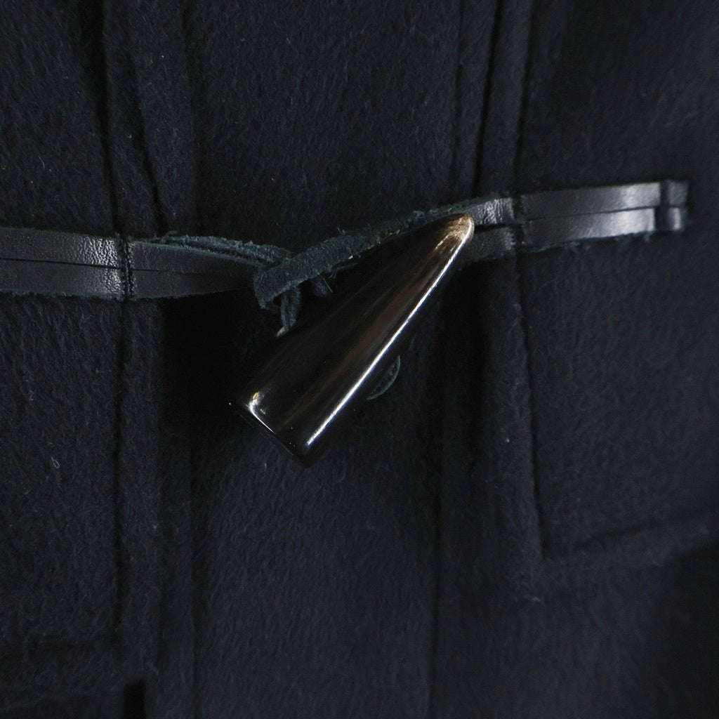 TOM FORD(トムフォード) メルトンウール トグルボタン ダッフル フーテッド ロングジャケット コート ブラック BH042 TFO604