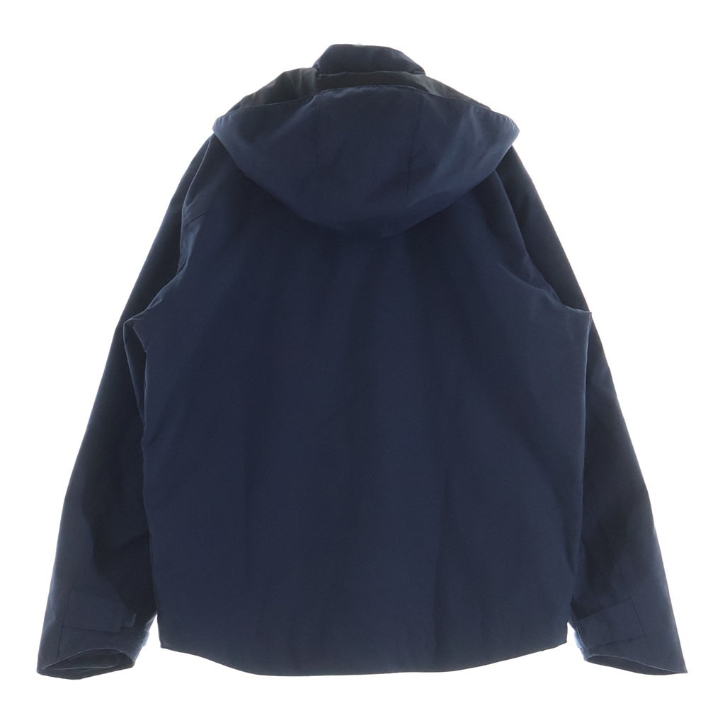 CARHARTT(カーハート) ラバーワッペンロゴ ナイロン フーデッド ジップアップ ジャケット ネイビー