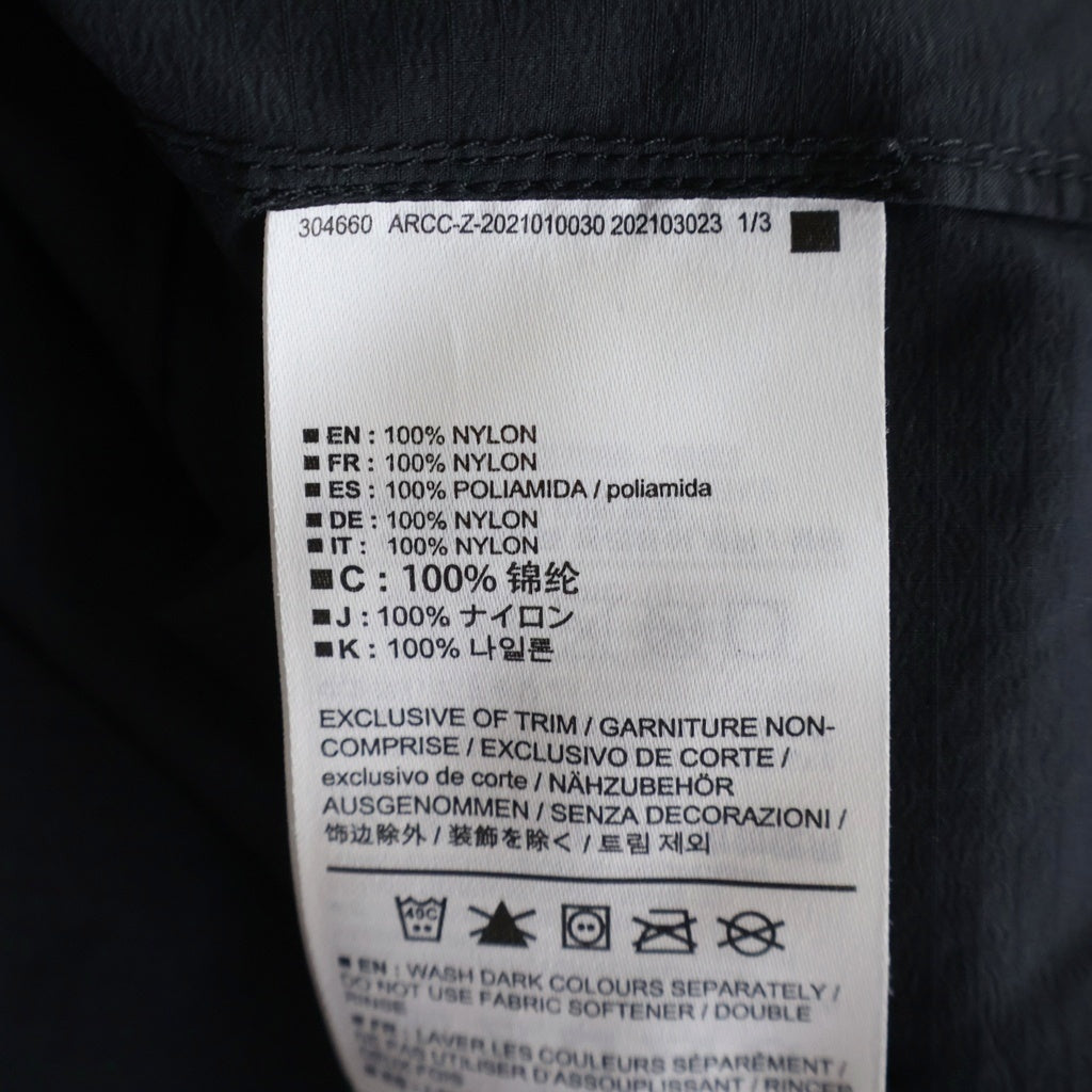 ARC'TERYX(アークテリクス) SQUAMISH HOODY スコーミッシュフーディ パーカー ナイロンジャケット テック フード ブラック 25172-137389