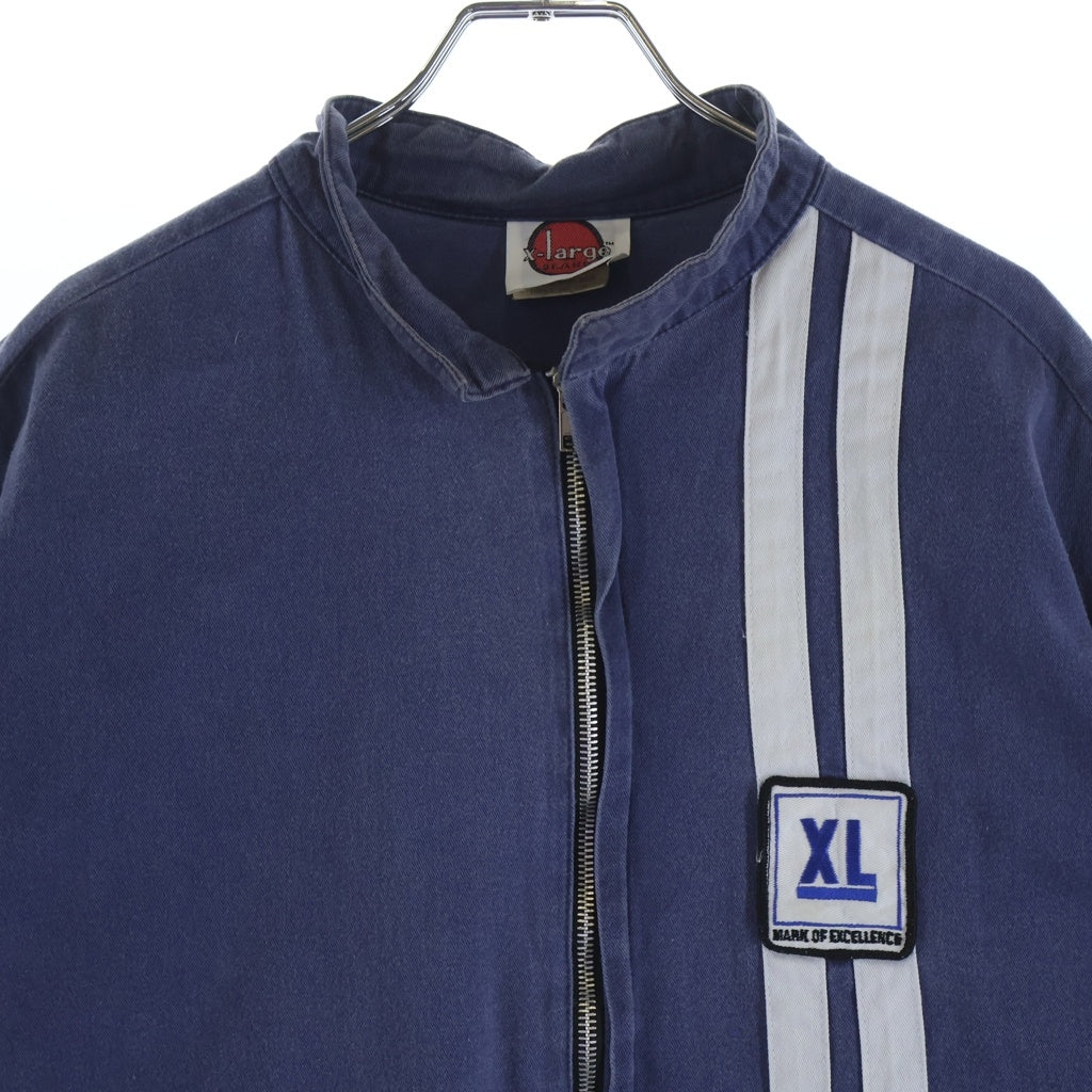 X-LARGE(エクストララージ) 90s 初期タグ レーシングジャケット ライトジャケット ブルー