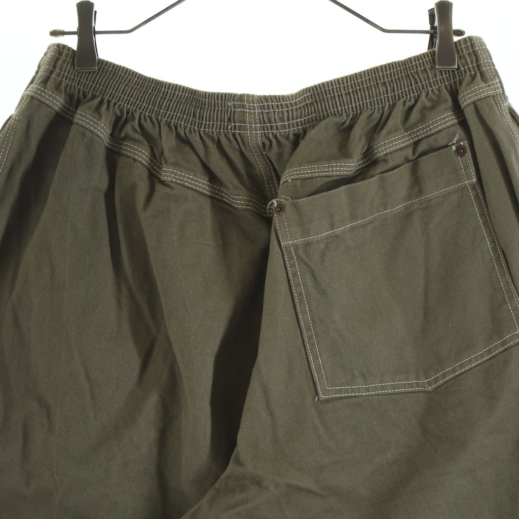 STUSSY(ステューシー) 80s OLD 黒タグ イージーショーツ ハーフパンツ カーキ