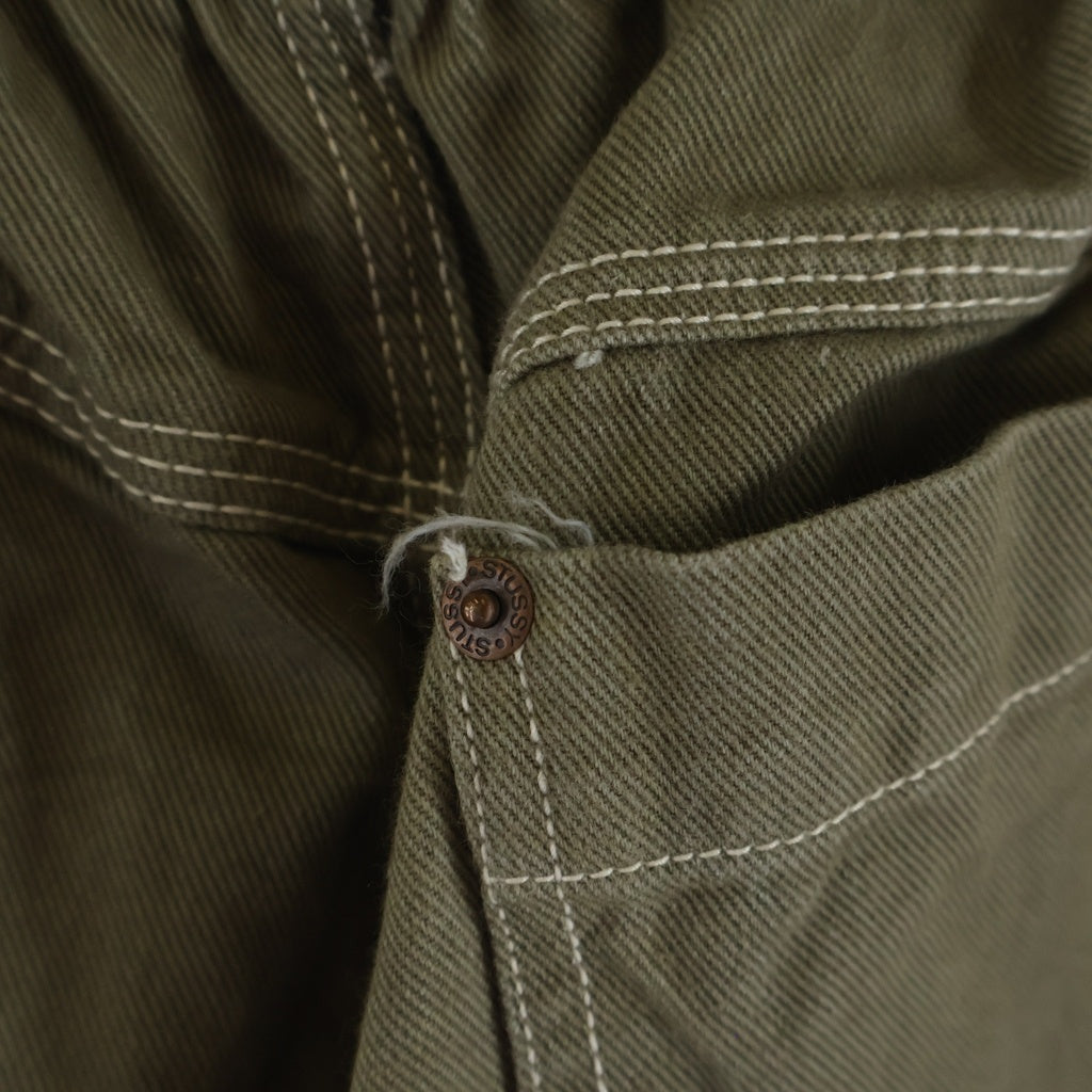 STUSSY(ステューシー) 80s OLD 黒タグ イージーショーツ ハーフパンツ カーキ