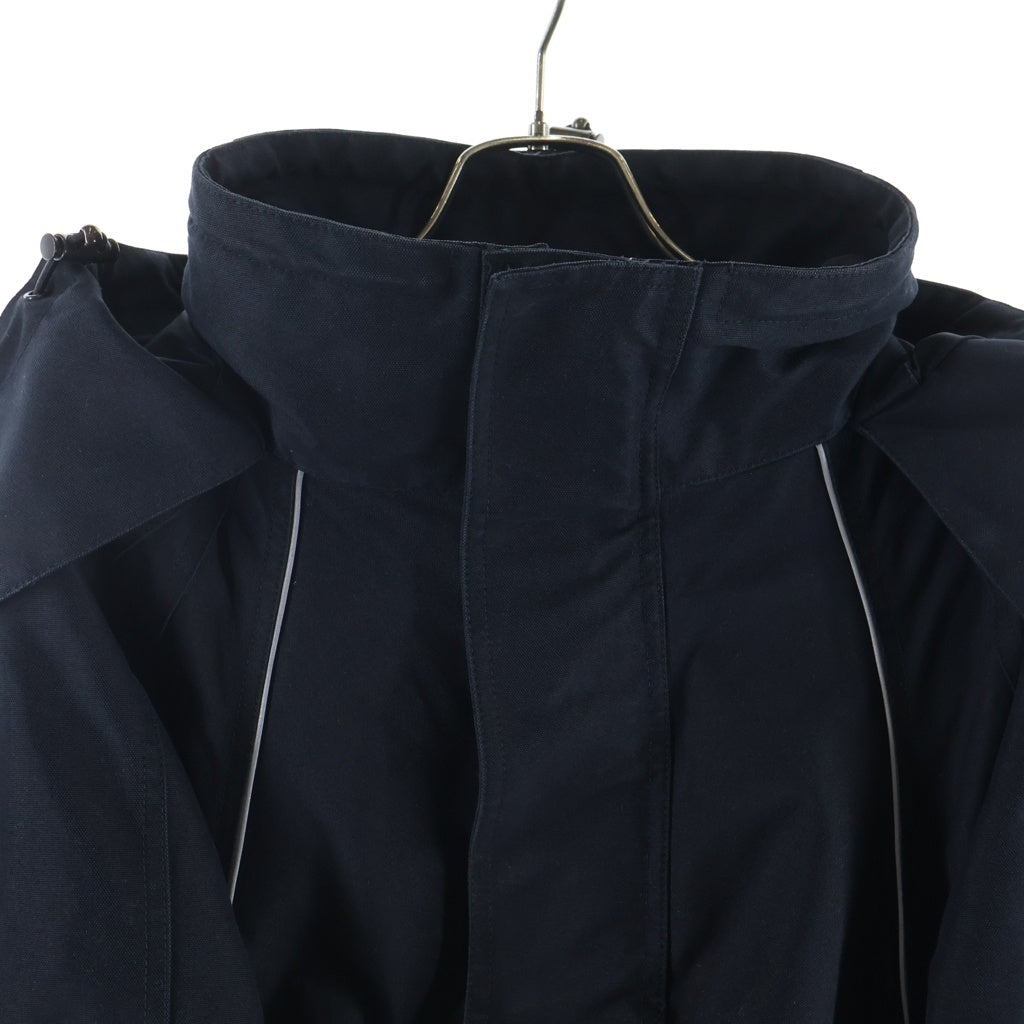 BALENCIAGA(バレンシアガ) 16AW ナイロン コットン フーデッド ジャケット スウィング パーカー ブルゾン #34 ブラック 517990