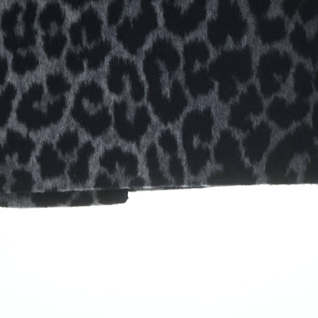 DIOR(ディオール) レオパード総柄 カシミヤ混 ウール タイト ロングスカート グレー/ブラック レディース 151J47A1133
