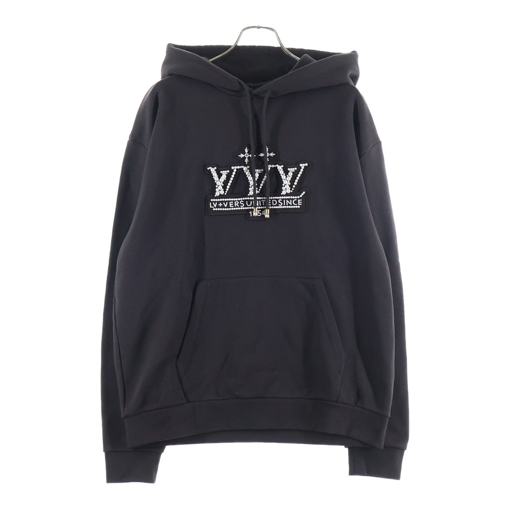 LOUIS VUITTON(ルイヴィトン) 25SS パールエンベリッシュド プルオーバー スウェットパーカー フーディー ブラウン RM251M ZA8 HSY92W