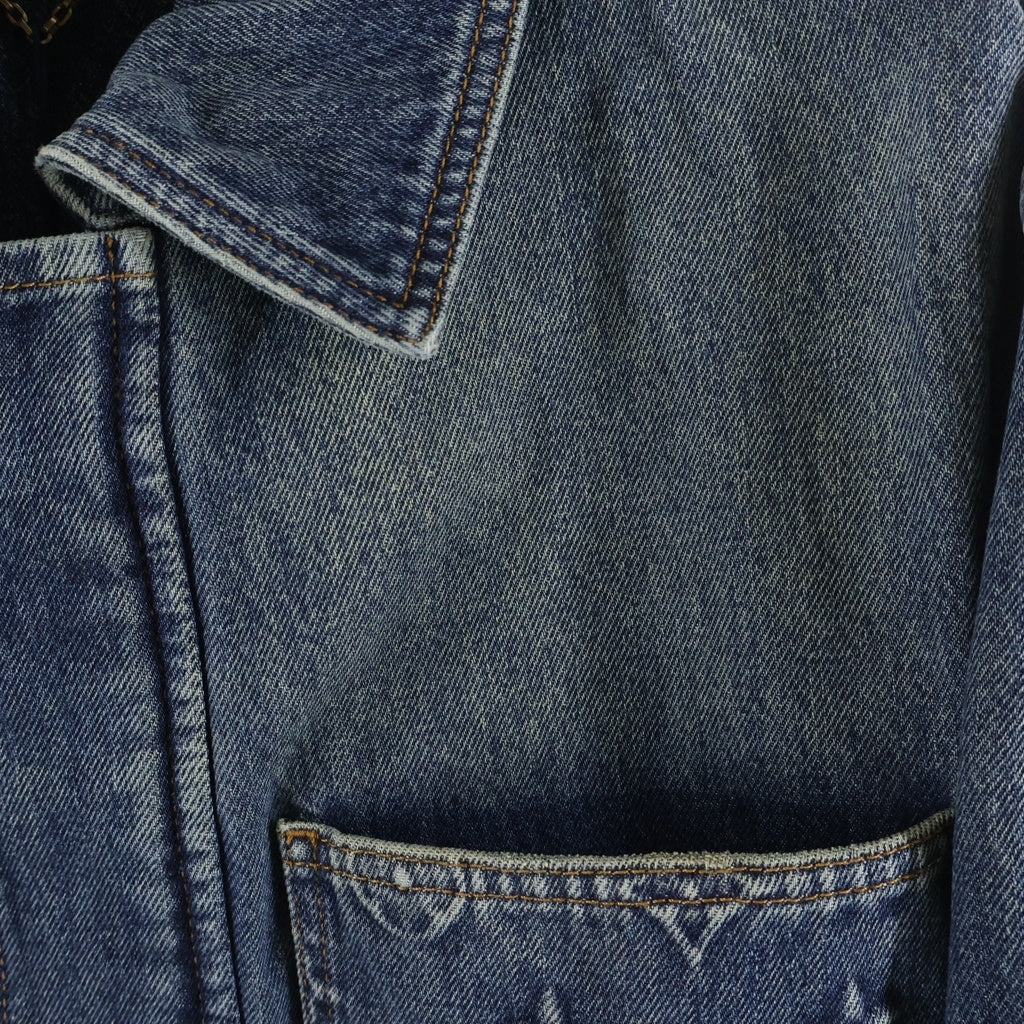 LOUIS VUITTON(ルイヴィトン) 23AW MONOGRAM DENIM WORKWEAR ZIPUP JACKET モノグラムデニム ワークウェア ジップアップジャケット インディゴ RM232Q Y38 HPA46W
