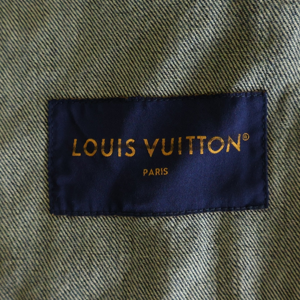 LOUIS VUITTON(ルイヴィトン) 23AW MONOGRAM DENIM WORKWEAR ZIPUP JACKET モノグラムデニム ワークウェア ジップアップジャケット インディゴ RM232Q Y38 HPA46W