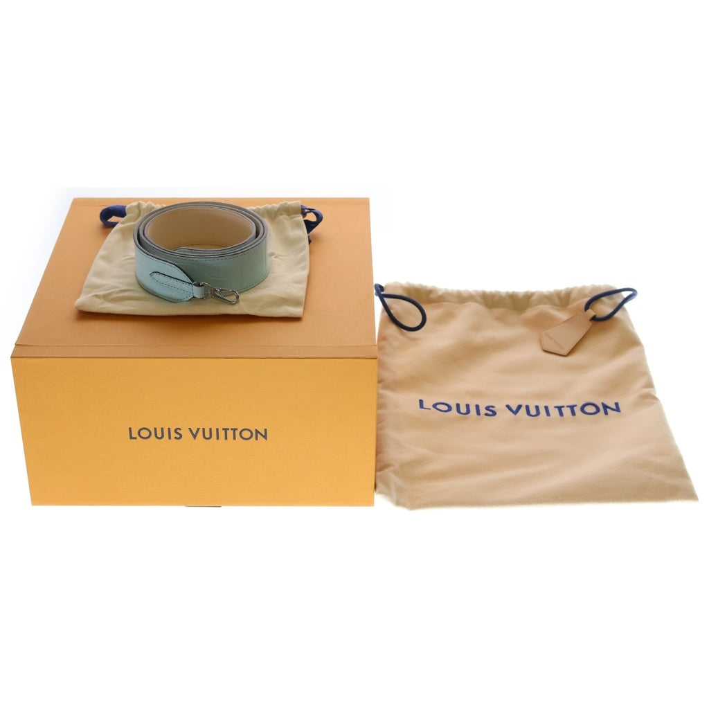 LOUIS VUITTON(ルイヴィトン) カプシーヌミニ ハンド ショルダーバッグ クロコダイル カーフレザー ホワイト/ライトブルー RFID レディース