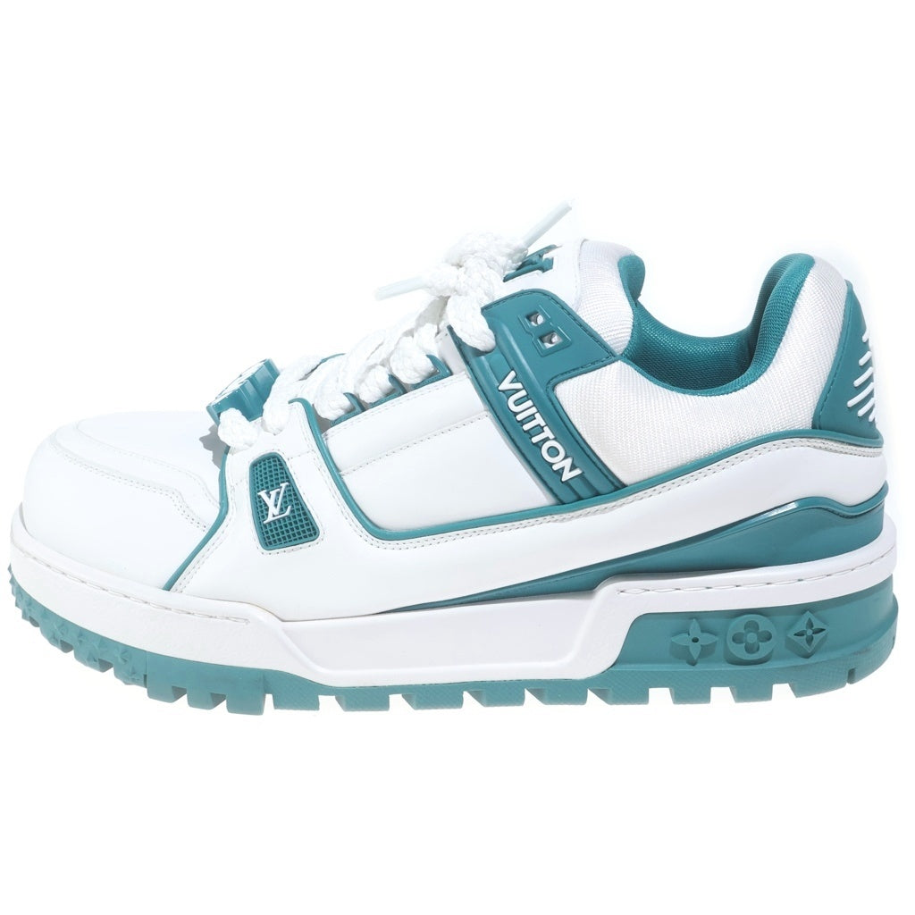 LOUIS VUITTON(ルイヴィトン) LV Trainer Maxi sneaker LVトレイナー マキシライン ローカットスニーカー シューズ レザー ホワイト/グリーン VL 1203