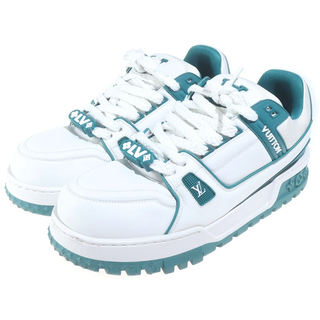 LOUIS VUITTON(ルイヴィトン) LV Trainer Maxi sneaker LVトレイナー マキシライン ローカットスニーカー シューズ レザー ホワイト/グリーン VL 1203
