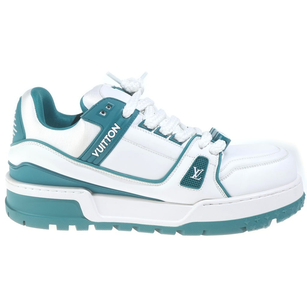 LOUIS VUITTON(ルイヴィトン) LV Trainer Maxi sneaker LVトレイナー マキシライン ローカットスニーカー シューズ レザー ホワイト/グリーン VL 1203