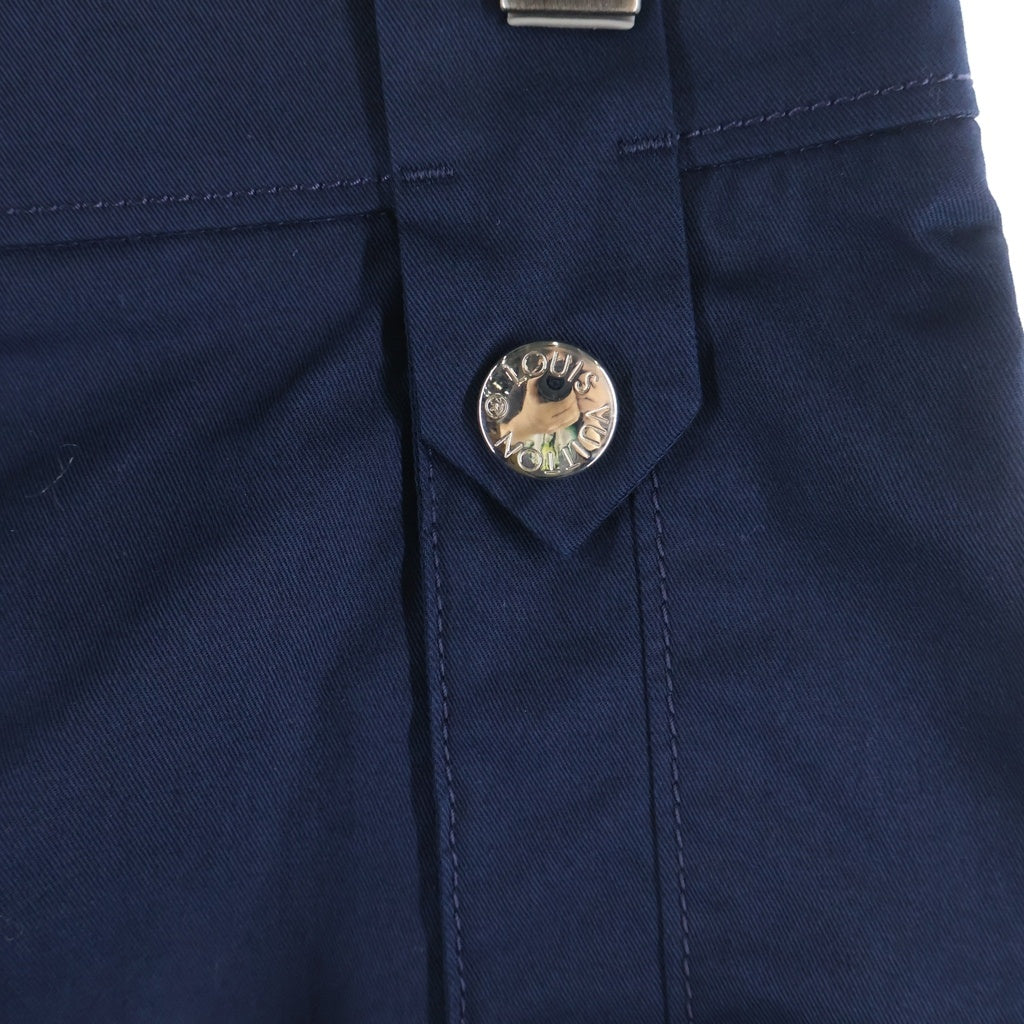 LOUIS VUITTON(ルイヴィトン) バミューダショーツ ショートパンツ ハーフワイドカーゴパンツ コットン ポリウレタン ネイビー RW201B OOM FIPO86 レディース