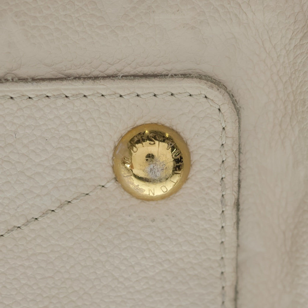 LOUIS VUITTON(ルイヴィトン) モノグラムアンプラント スピーディ30 レザー ハンドバッグ アイボリー M40754 レディース