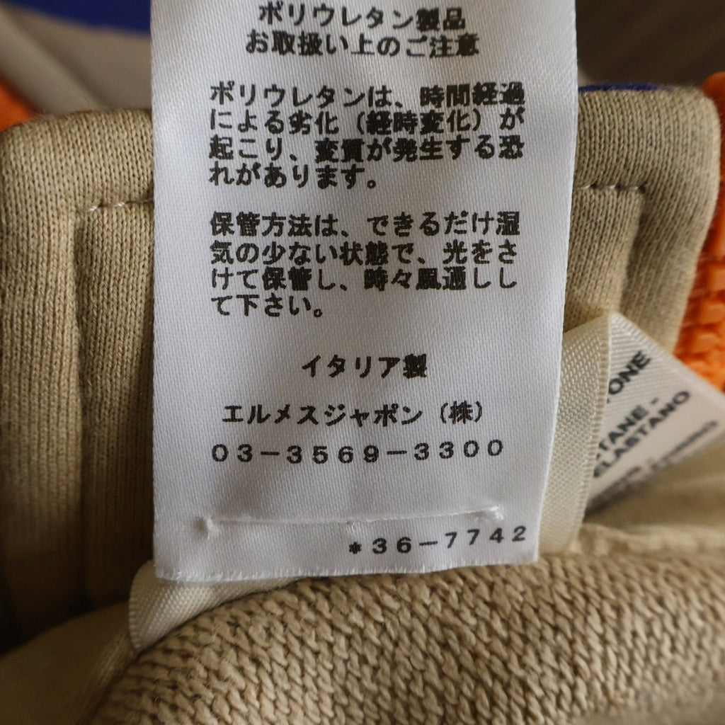 HERMES(エルメス) 23SS Fantaisie d'Etriers 柄プリント コットン ジップアップ ジャケット ブルゾン ベージュ レディース 3E4201DI