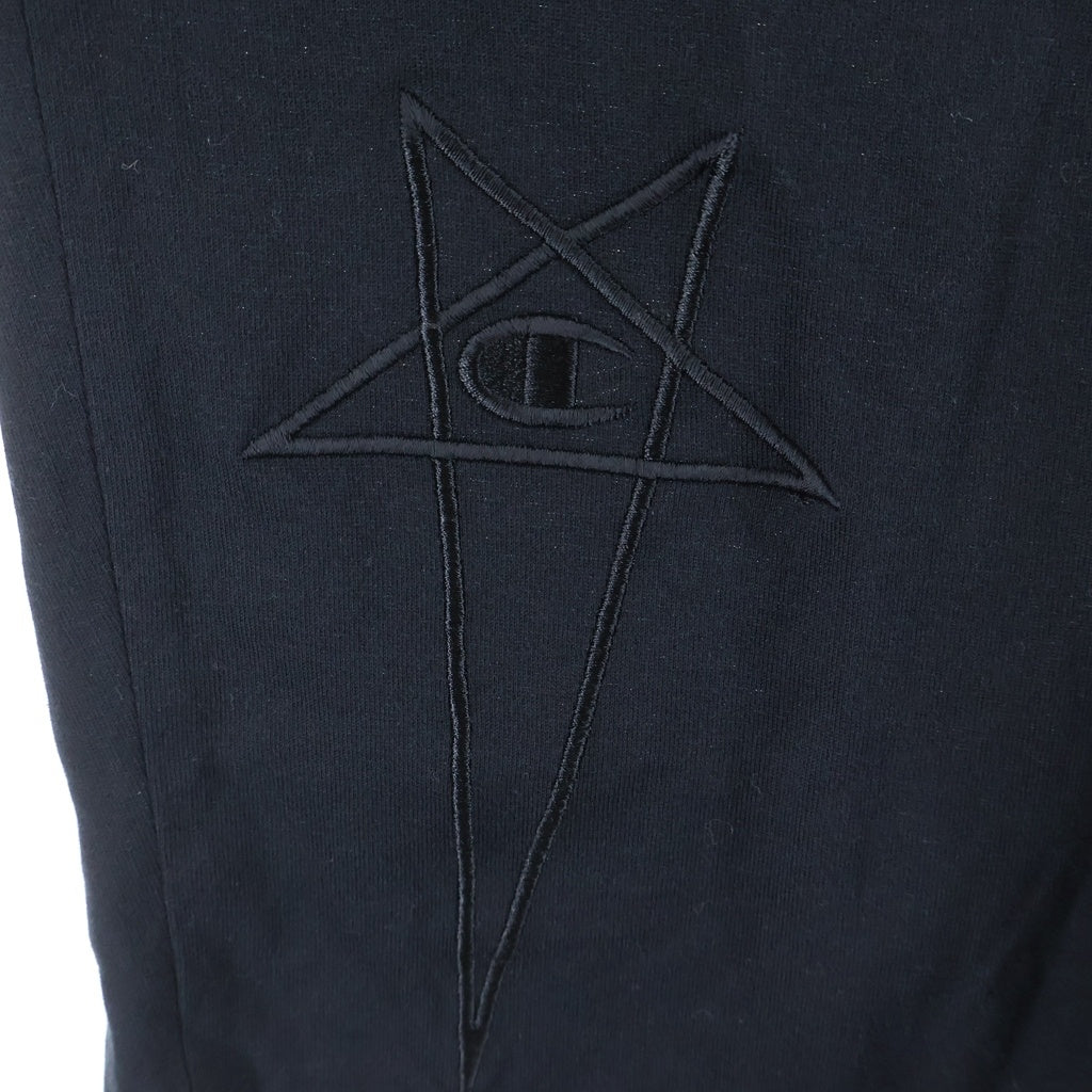 Rick Owens(リックオウエンス) 21SS ×Champion チャンピオン ドローストリング サルエルパンツ ブラック CM01B7950-CHJEG レディース