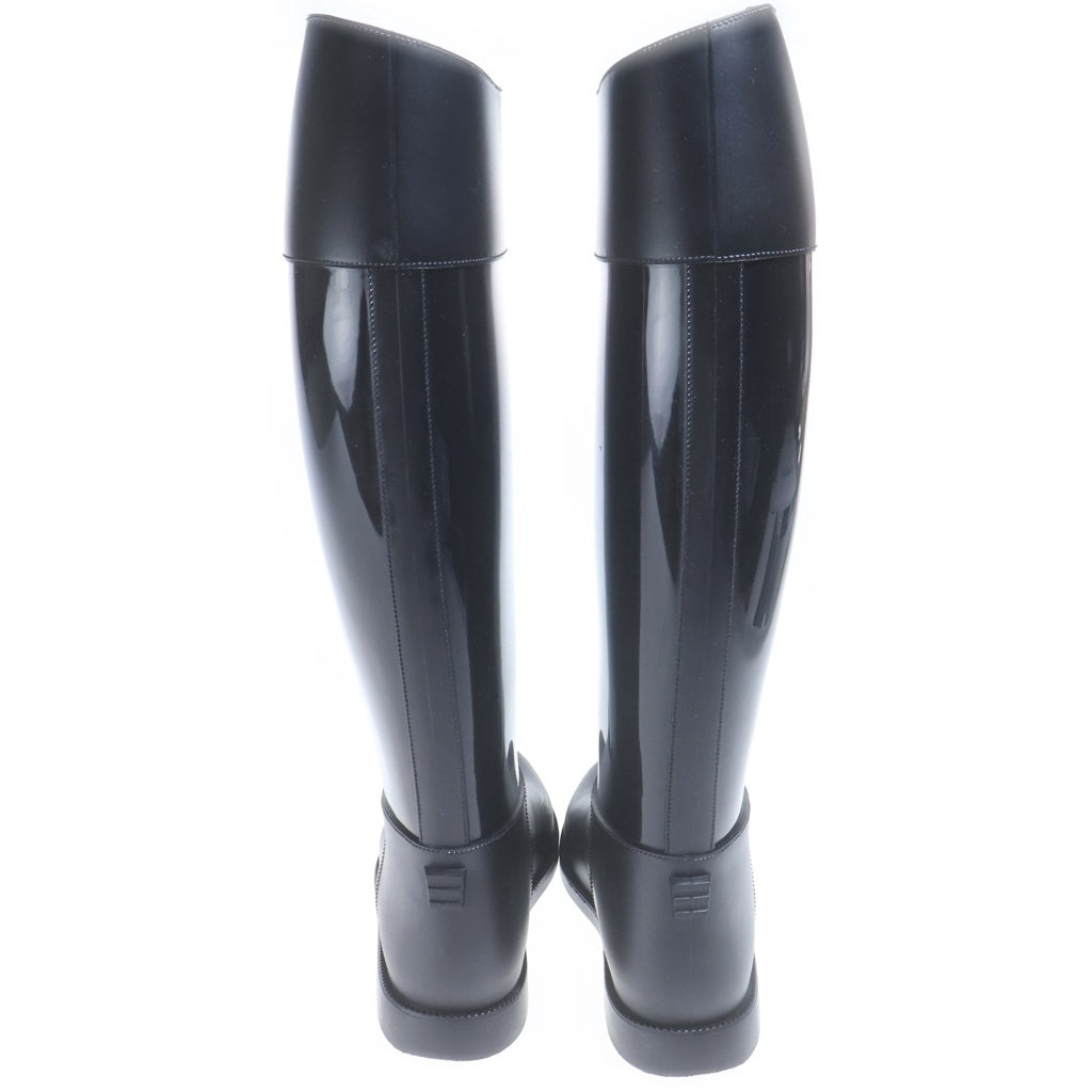 JIMMY CHOO(ジミーチュウ) ラバー レイン ロングブーツ ブラック レディース