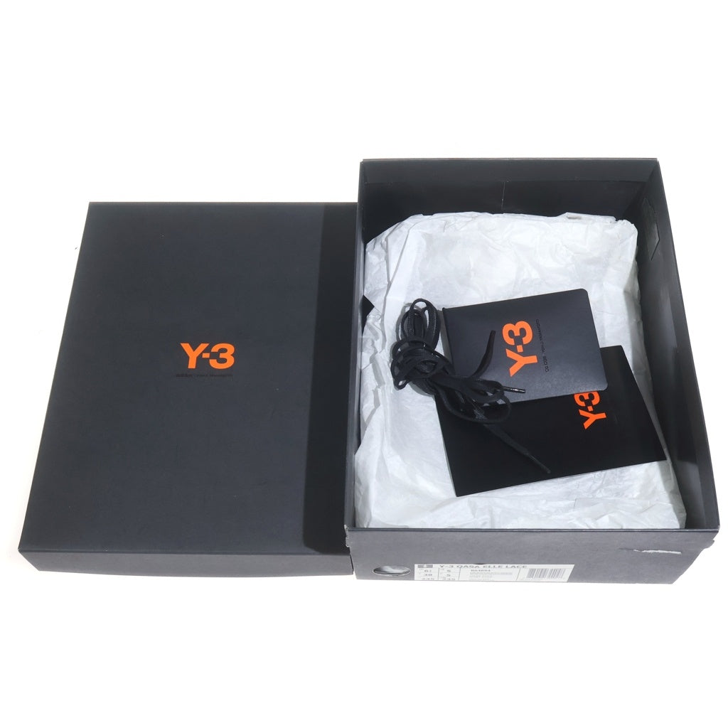 Y-3(ワイスリー) QASA ELLE LACE ローカットスニーカー ランニングシューズ ブラック BB4694 レディース
