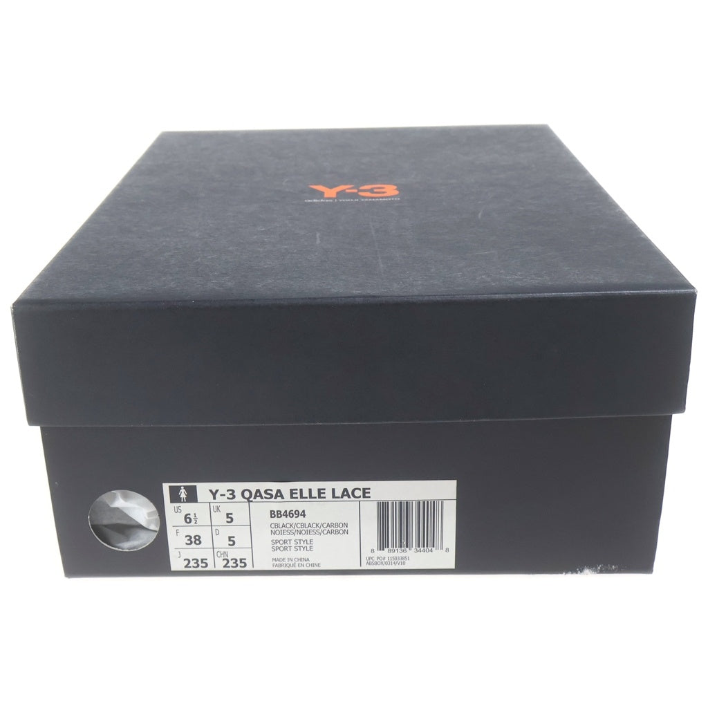 Y-3(ワイスリー) QASA ELLE LACE ローカットスニーカー ランニングシューズ ブラック BB4694 レディース
