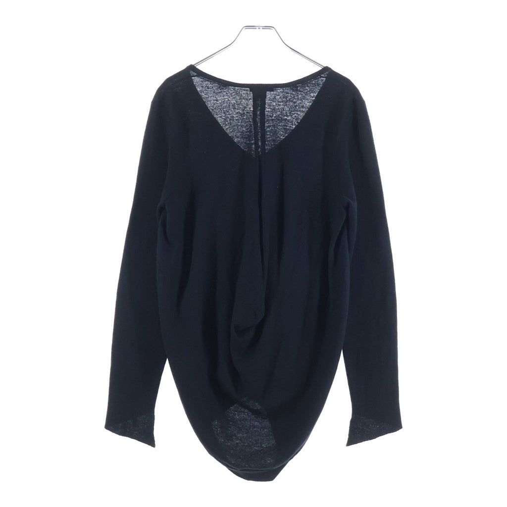 ANN DEMEULEMEESTER(アンドゥムルメステール) 10s バルーンニット セーター ウール レーヨン インコントロ ブラック レディース