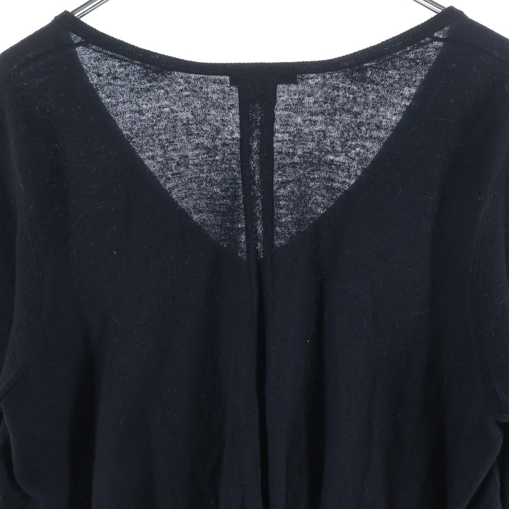 ANN DEMEULEMEESTER(アンドゥムルメステール) 10s バルーンニット セーター ウール レーヨン インコントロ ブラック レディース
