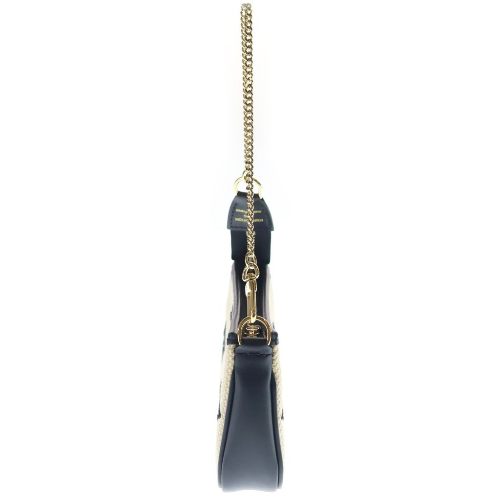 LOUIS VUITTON(ルイヴィトン) モノグラム バイ ザ プール ミニ ポシェット アクセソワール アクセサリーポーチ ハンドバッグ ゴールド金具 ベージュ/ブラック M82472 レディース