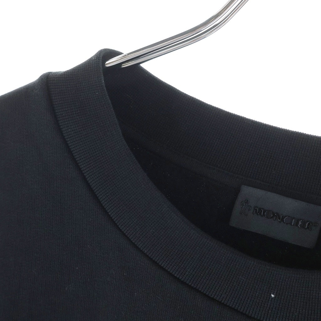 MONCLER(モンクレール) 21AW ロゴ グラフィックプリント クルーネック ブルオーバー スウェットトレーナー ブラック G20918G00016 899FL