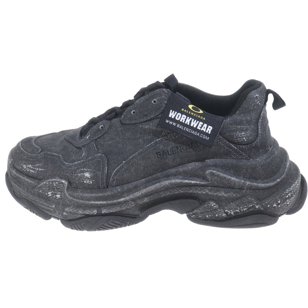BALENCIAGA(バレンシアガ) Triple S トリプルエス デニム ローカットスニーカー ブラック 536737