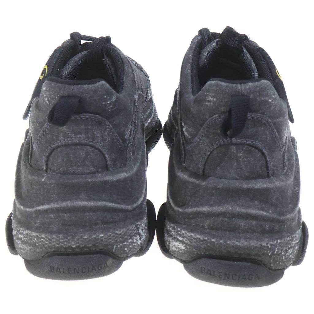 BALENCIAGA(バレンシアガ) Triple S トリプルエス デニム ローカットスニーカー ブラック 536737