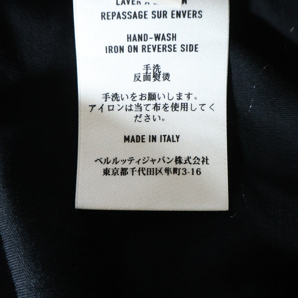 Berluti(ベルルッティ) フロントロゴ 半袖 Tシャツ カットソー ブラック R18JRS51JAEK