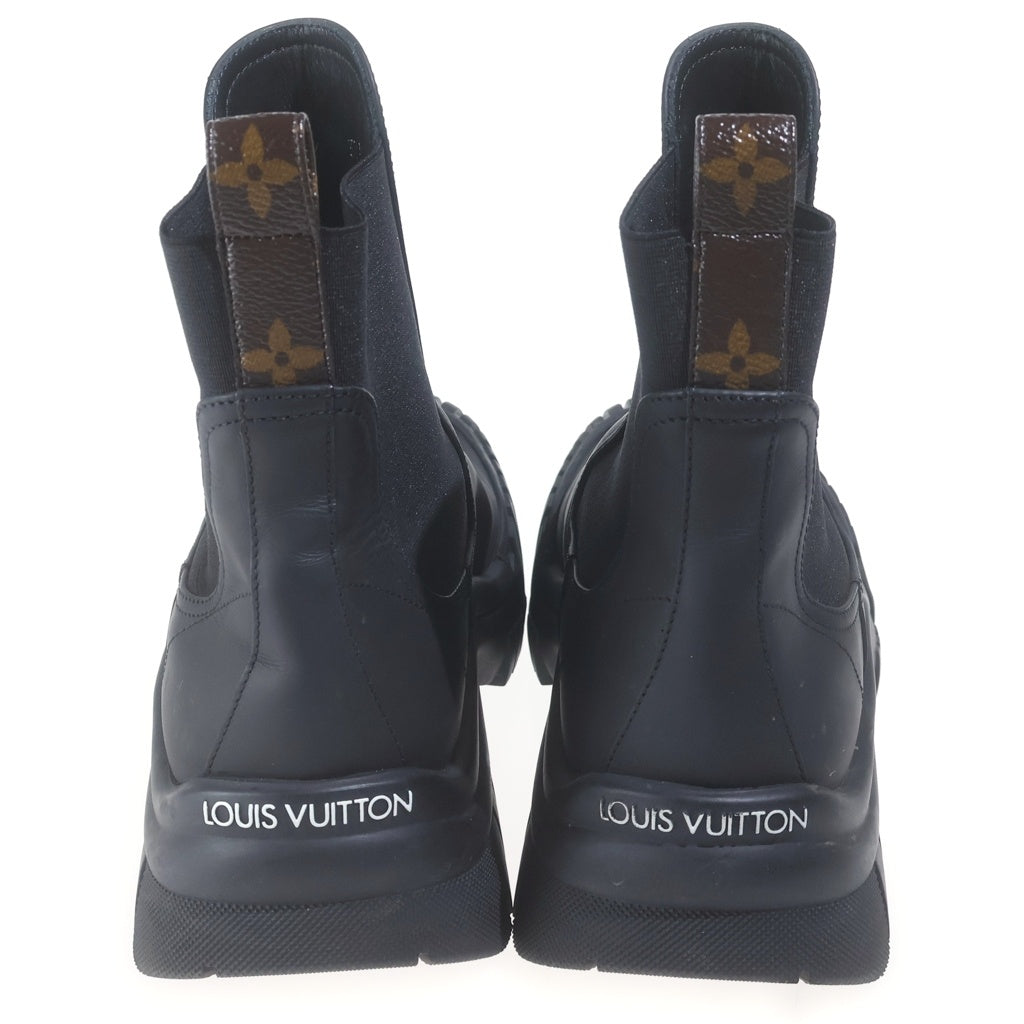 LOUIS VUITTON(ルイヴィトン) ルビーライン レザー サイドゴア アンクル ショートブーツ ブラック レディース