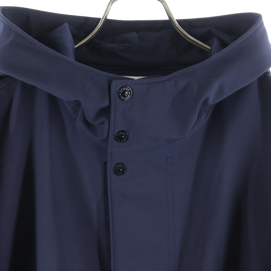 STONE ISLAND(ストーンアイランド) ワッペンロゴ ジップアップ フーテッド ジャケット ブルゾン ネイビー K1S154100090