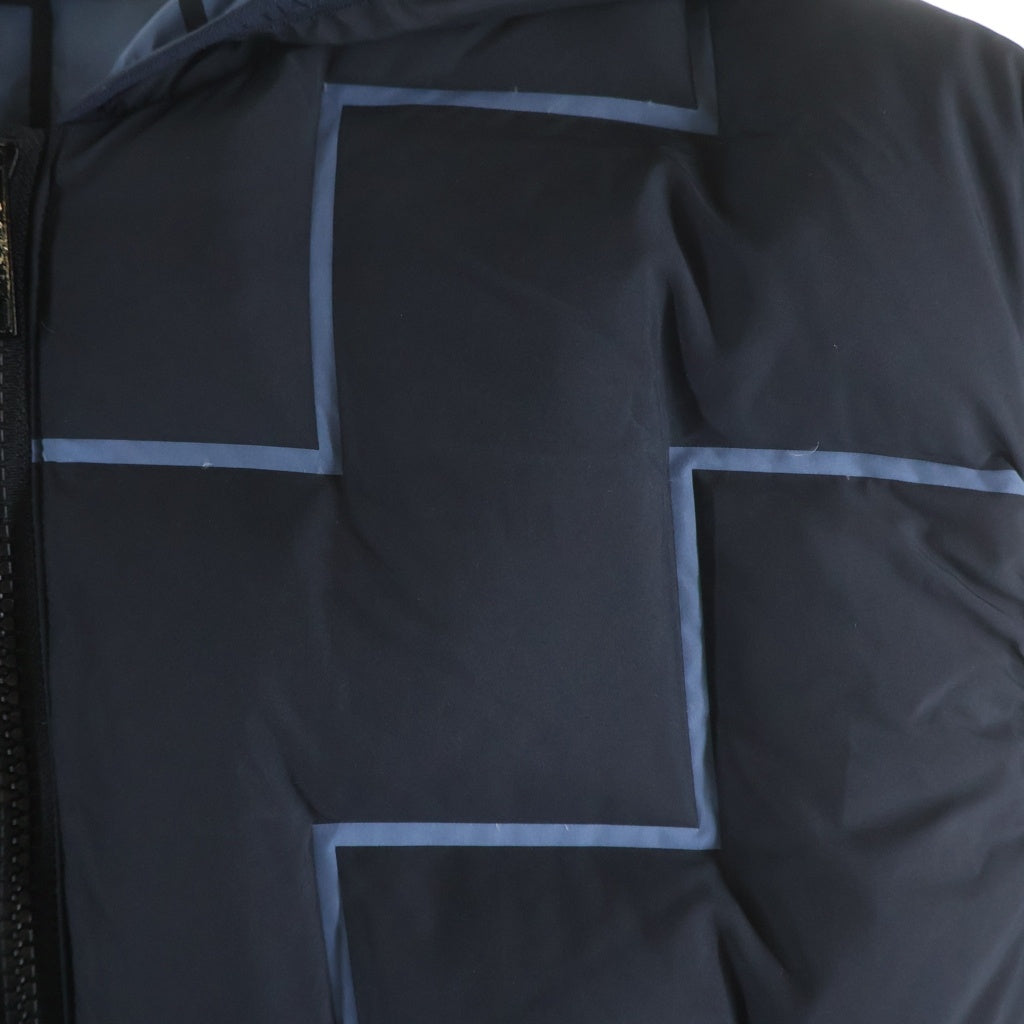 Armani Exchange(アルマーニ エクスチェンジ) ダウンベスト ブラック×ブルー #L