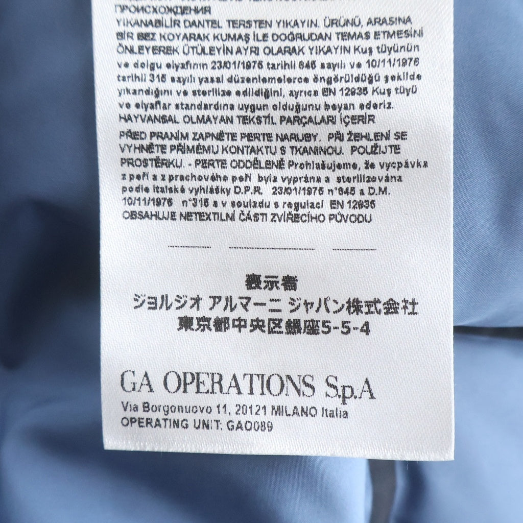 Armani Exchange(アルマーニ エクスチェンジ) ダウンベスト ブラック×ブルー #L