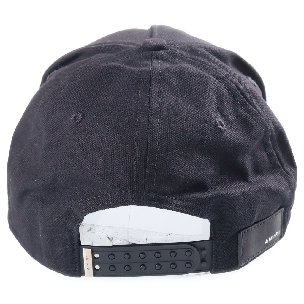 AMIRI(アミリ) MA QUAD CANVAS HAT クワッド キャンバス ハット キャップ ブラック AMHACP1034