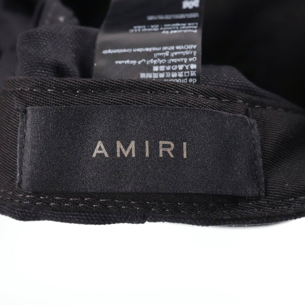 AMIRI(アミリ) MA QUAD CANVAS HAT クワッド キャンバス ハット キャップ ブラック AMHACP1034