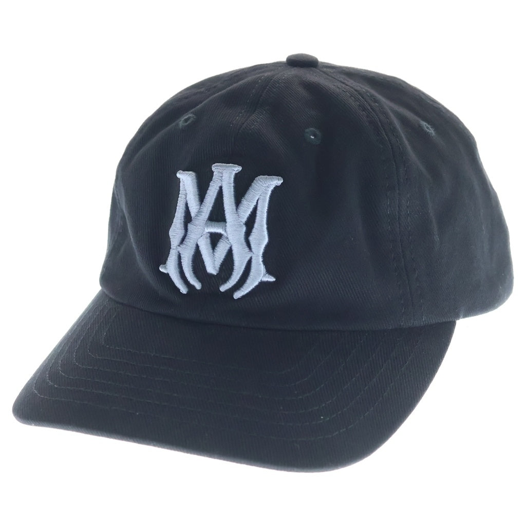 AMIRI(アミリ) MA DENIM CAP ロゴ刺繍 デニム ベースボールキャップ 帽子 ブラック AMSAHE1021