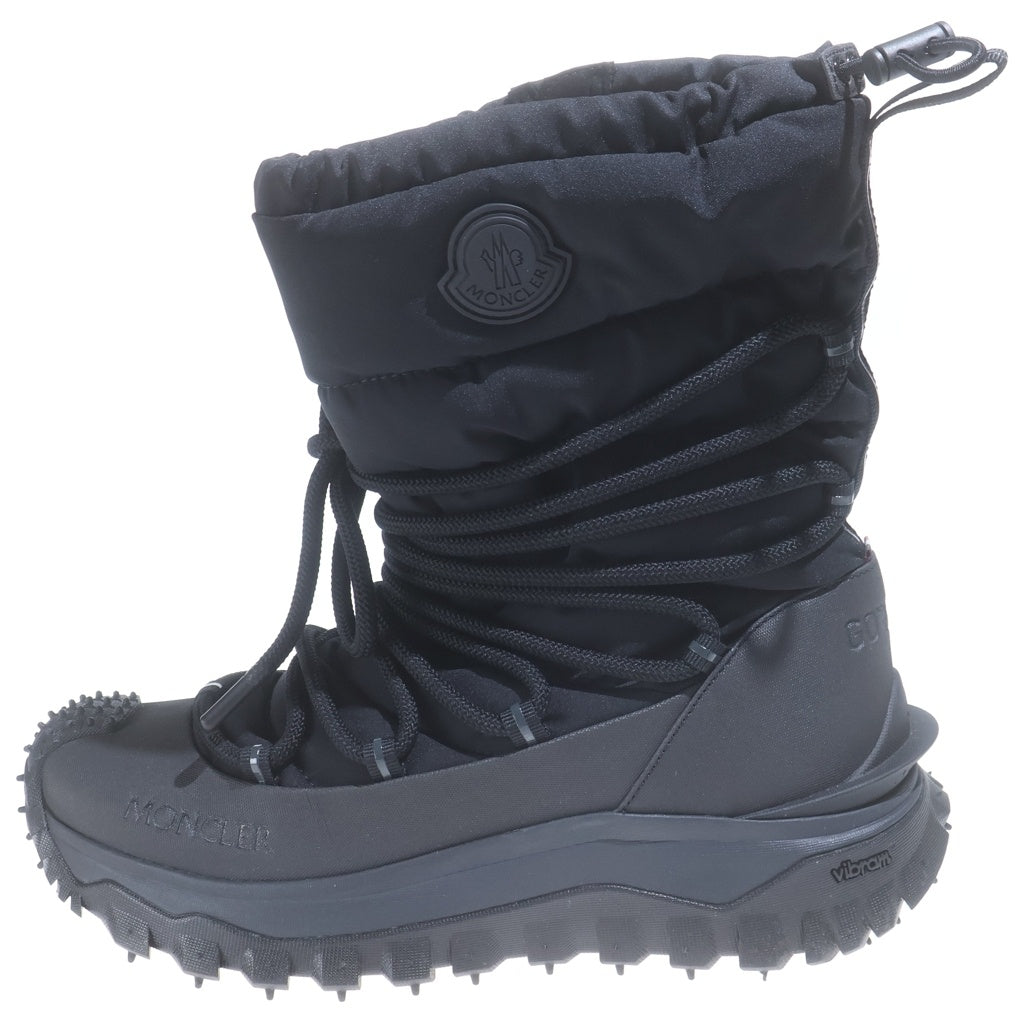MONCLER(モンクレール) Trailgrip GTX トレイルグリップ ゴアテックス ワッペンロゴ ナイロン サイドジップ ブーツ ブラック