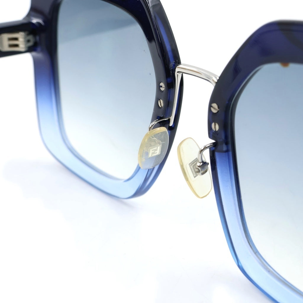 FENDI(フェンディ) FF 0317/S スクエア サングラス アイウェア メガネ 眼鏡 カラーレンズ ブルー UF104BTLBN