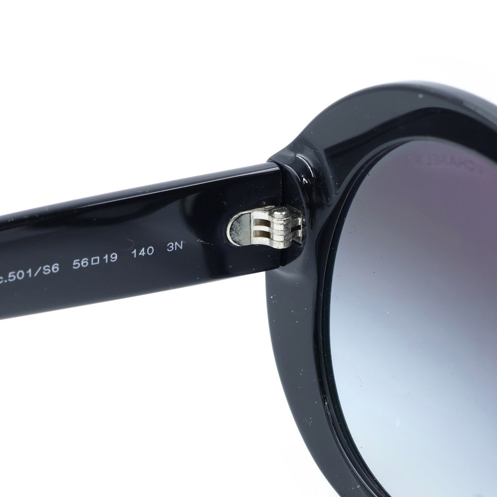 CHANEL(シャネル) 5372-A ココマーク ラウンド型 サングラス アイウェア カラーレンズ ブラック レディース