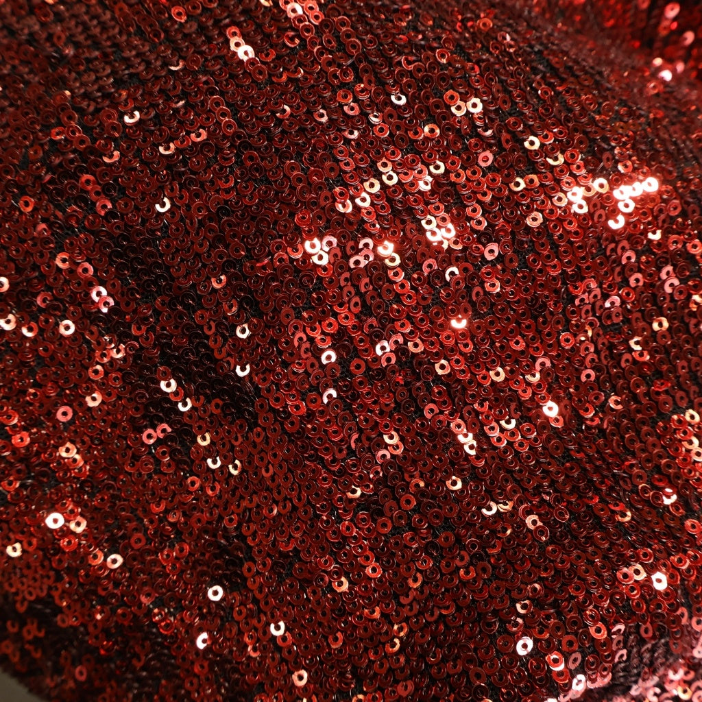 MM6 Maison Margiela(エムエムシックスメゾンマルジェラ) 16SS スパンコールレイヤードキャミロングワンピース ブラック×レッド S52CT0103 レディース