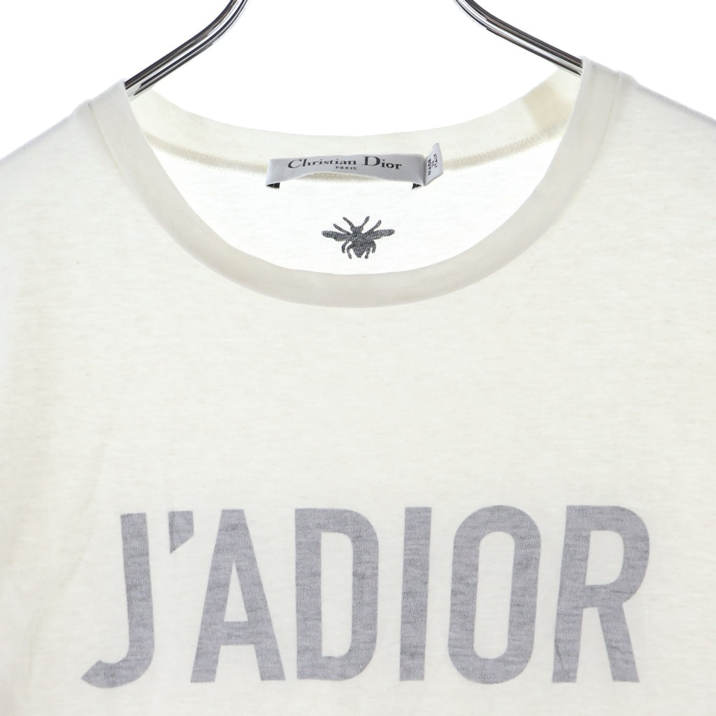Christian Dior(クリスチャンディオール) 2022 コットン J'ADIOR 8 ロゴ 半袖Tシャツ カットソー ホワイト 213T03TC00 レディース