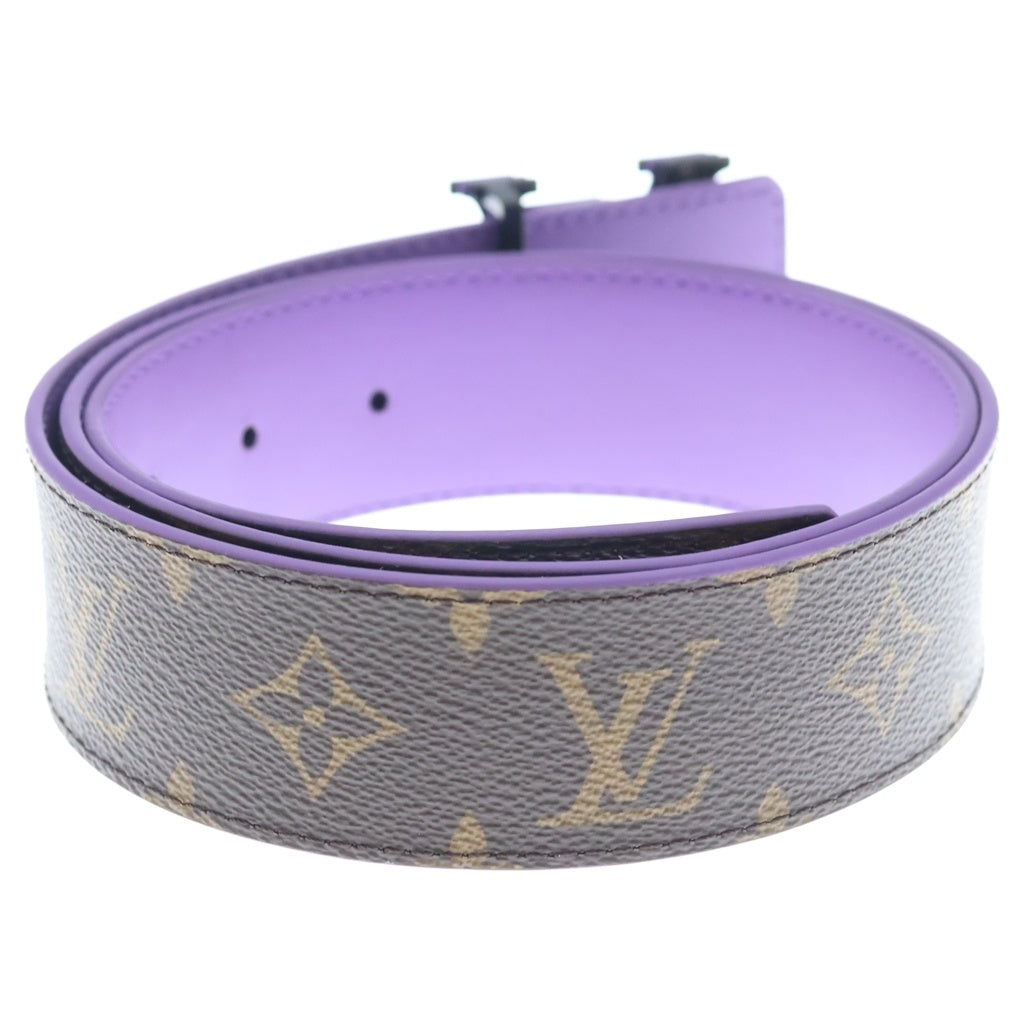 LOUIS VUITTON(ルイヴィトン) モノグラム オプティック サンチュール リバーシブル ベルト PVC×レザー ブラウン×パープル M0575 レディース