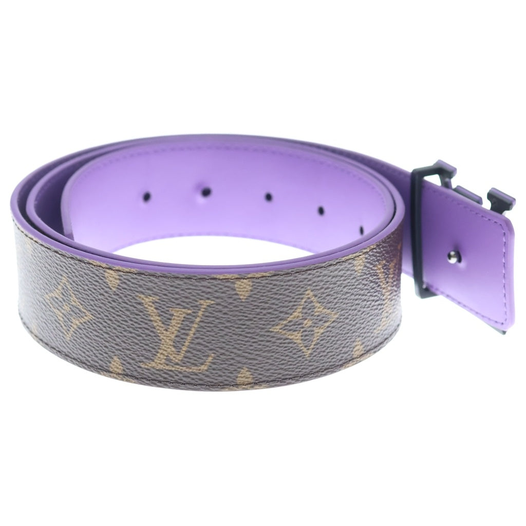 LOUIS VUITTON(ルイヴィトン) モノグラム オプティック サンチュール リバーシブル ベルト PVC×レザー ブラウン×パープル M0575 レディース