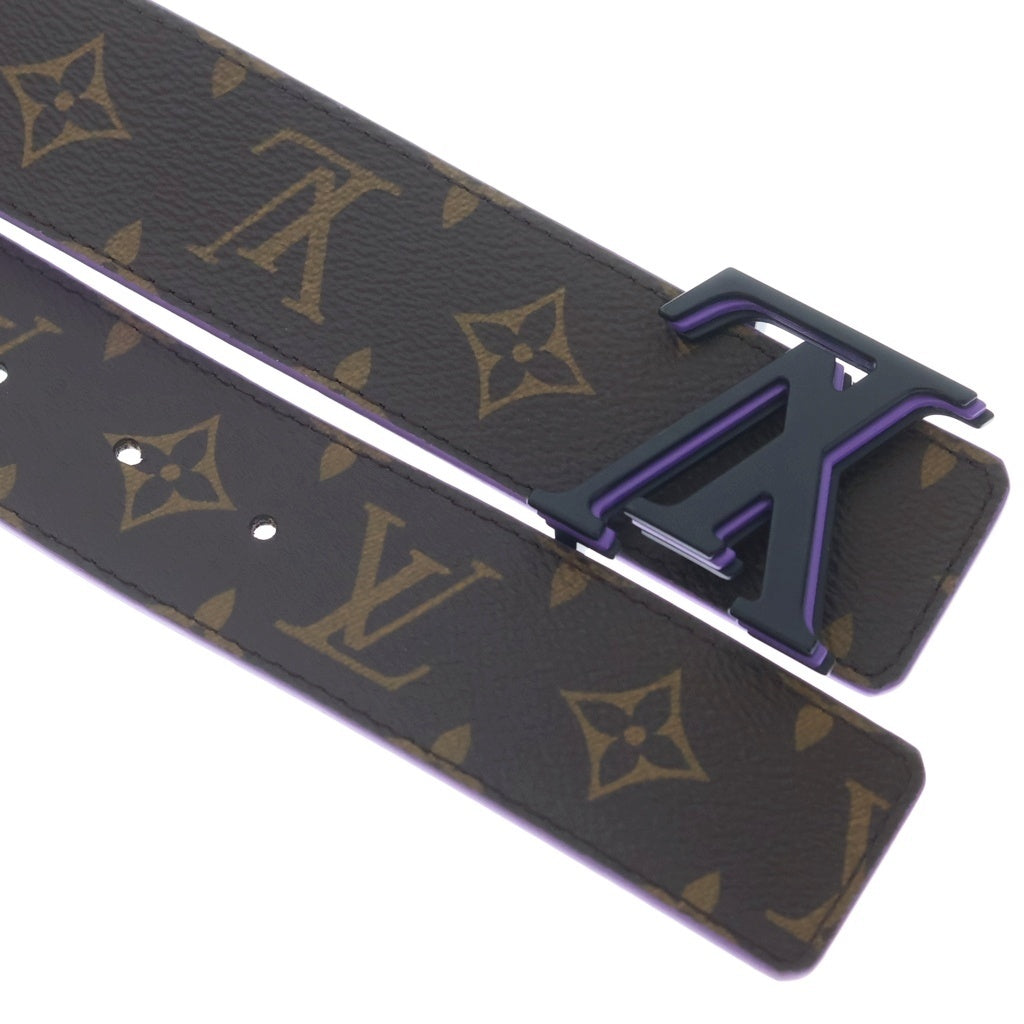 LOUIS VUITTON(ルイヴィトン) モノグラム オプティック サンチュール リバーシブル ベルト PVC×レザー ブラウン×パープル M0575 レディース