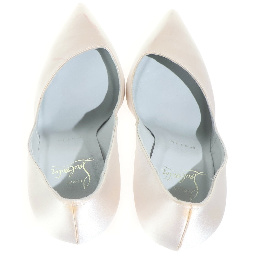 CHRISTIAN LOUBOUTIN(クリスチャンルブタン) サテン ハイヒールパンプス ライトピンク レディース