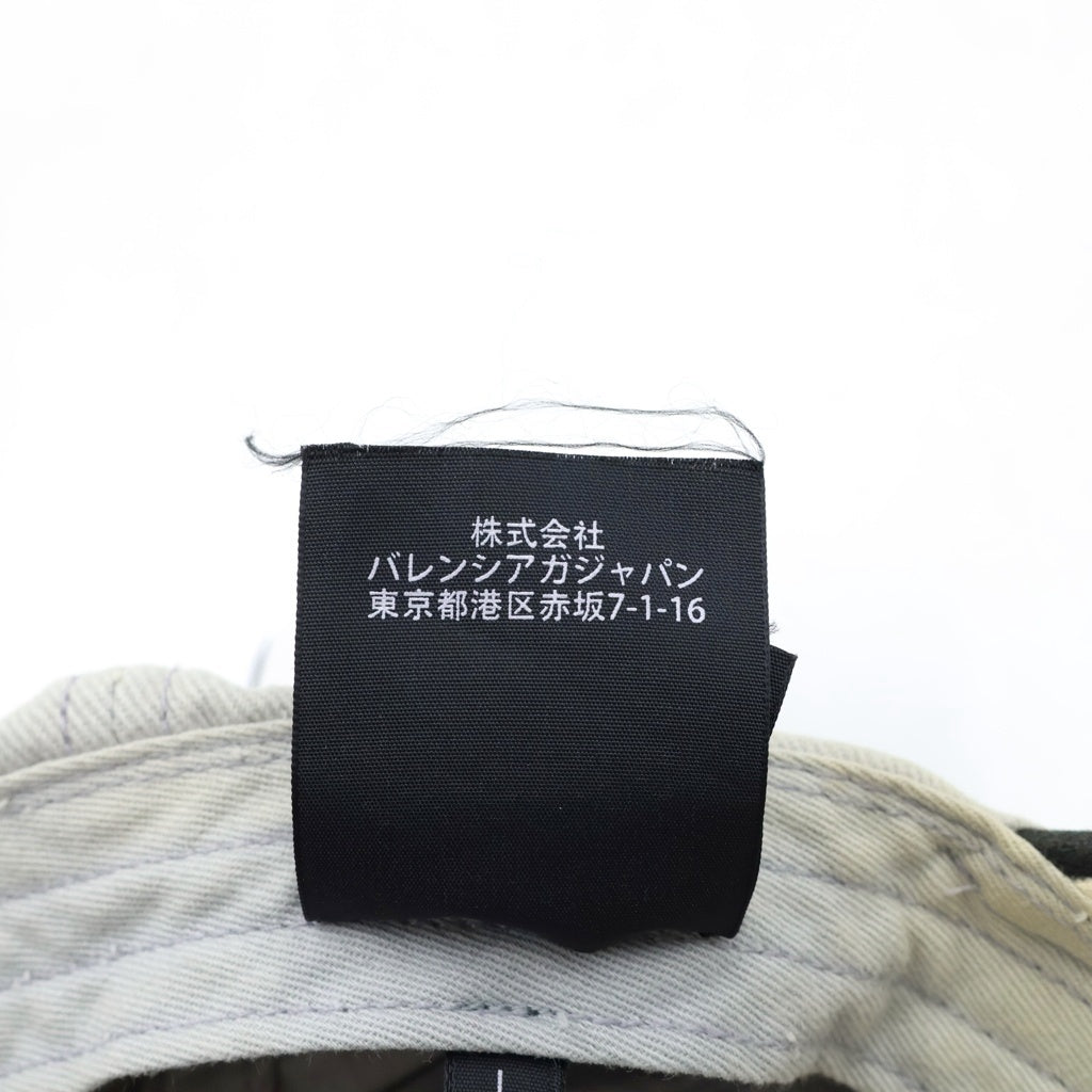 BALENCIAGA(バレンシアガ) BB Cap P.E.18. ロゴ刺繍 ベースボールキャップ 帽子 グレー