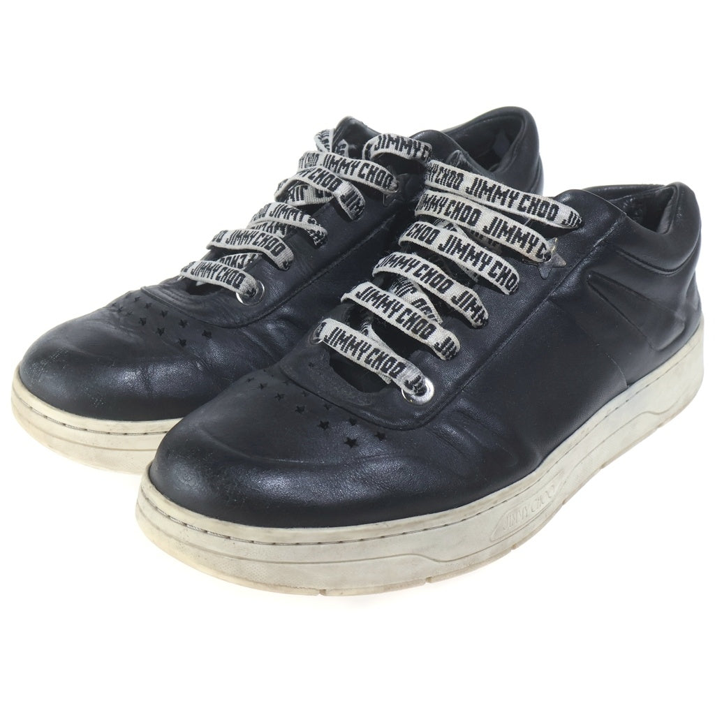 JIMMY CHOO(ジミーチュウ) ロゴシューレース ローカットスニーカー ブラック