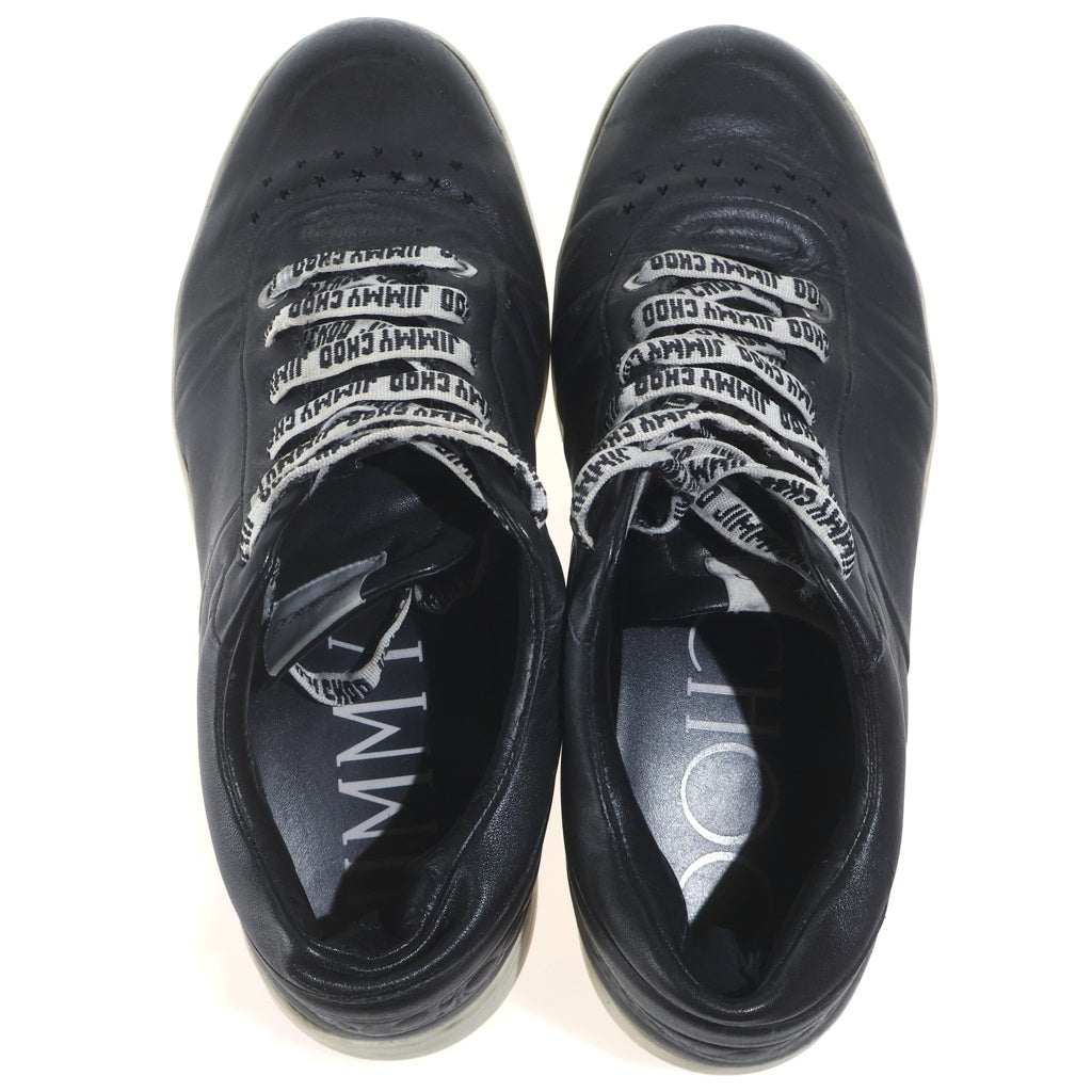 JIMMY CHOO(ジミーチュウ) ロゴシューレース ローカットスニーカー ブラック
